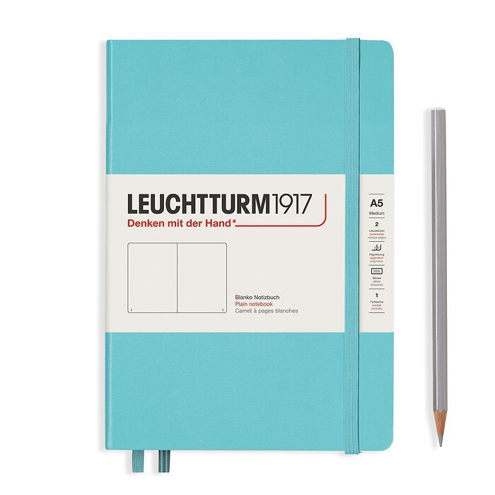 Leuchtturm A5 Notebook Aquamarine Blank
