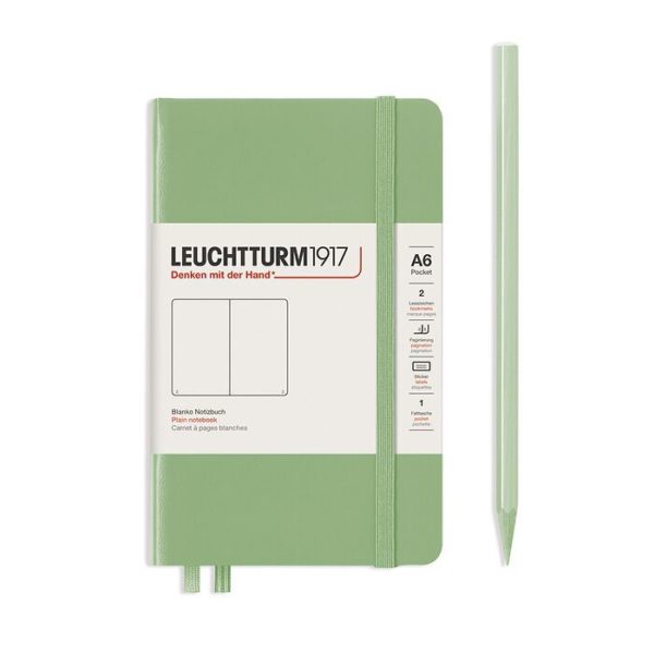 Leuchtturm A6 Sage Blank
