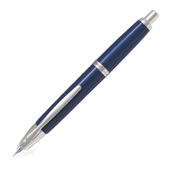 Pilot Capless Blue Silver Trim Fountain Pen