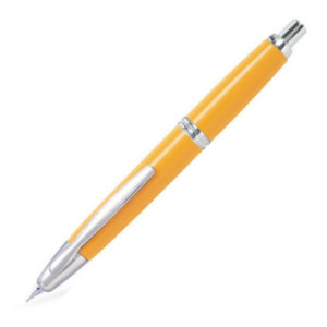 Pilot Capless Yellow Silver Trim Fountain Pen