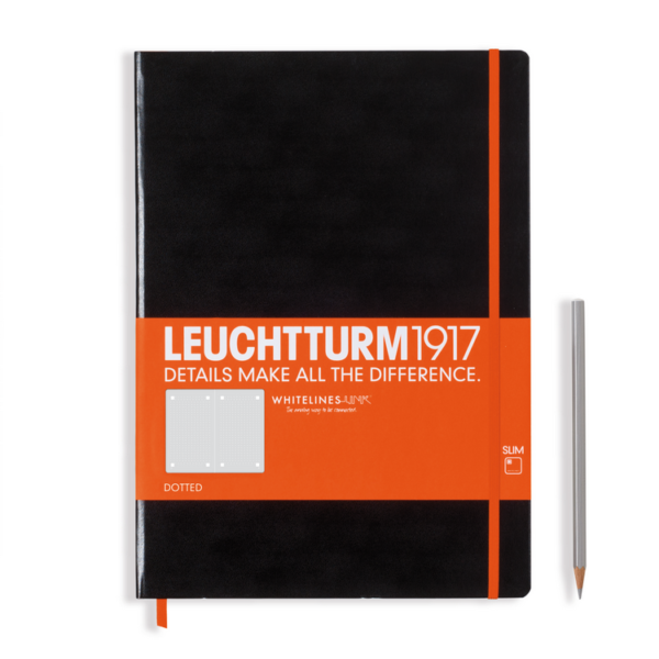 Leuchtturm 1917 Whitelines Link Notebook - Master Slim (A4+)-0