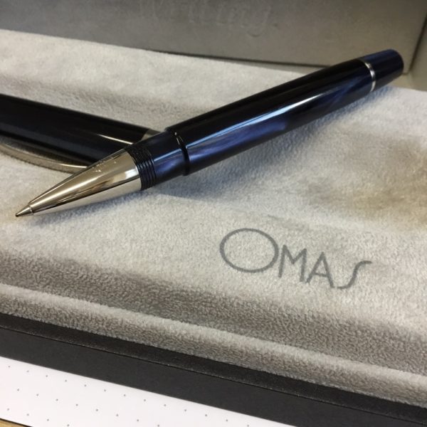 Omas Bologna Rollerball Pen - Blue-9141