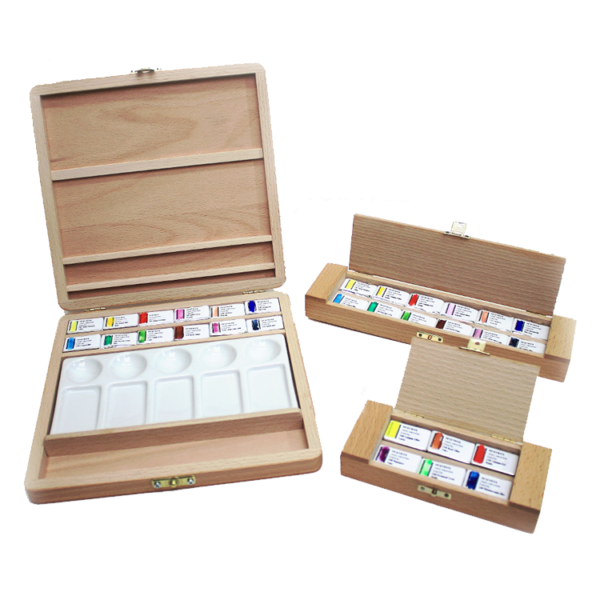 Pip Seymour Watercolour wholepan wooden Trays