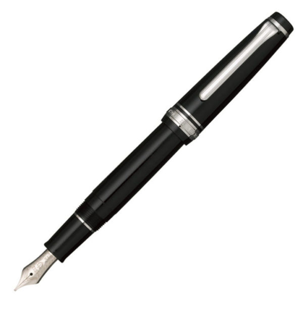 Sailor Professional Gear Slim Black Silver Trim Fountain Pen