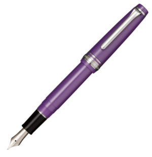 Sailor Professional Gear Slim Metallic Purple Silver Trim Fountain Pen