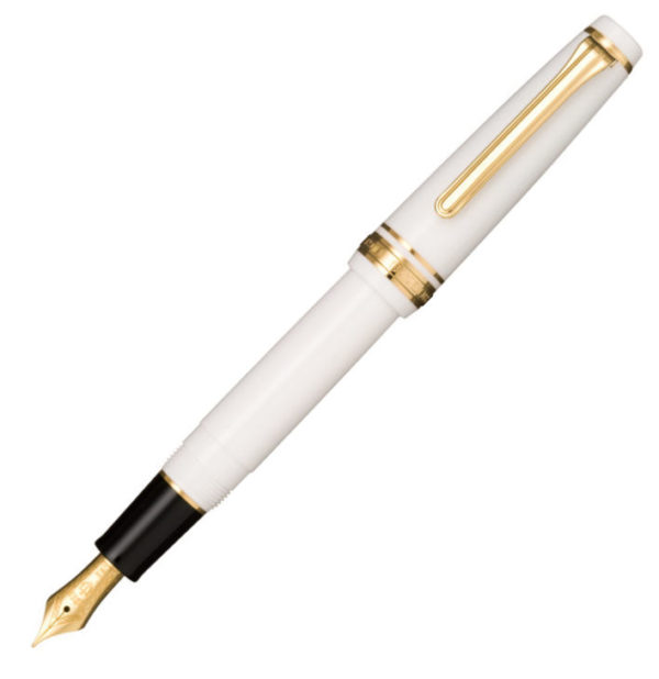 Sailor Professional Gear Slim White Gold Trim Fountain Pen