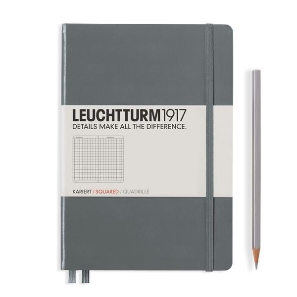 Leuchtturm A5 Notebook Anthracite Squared
