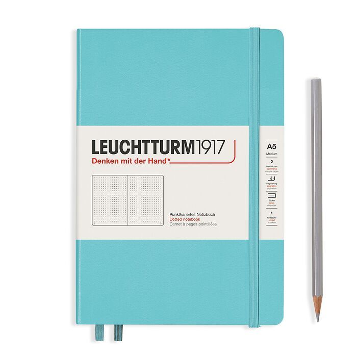 Leuchtturm A5 Notebook Aquamarine Dotted