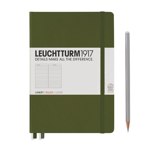 Leuchtturm A5 Notebook Army Ruled