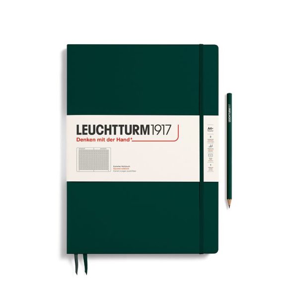 Leuchtturm A4+ Slim Forest Green Squared
