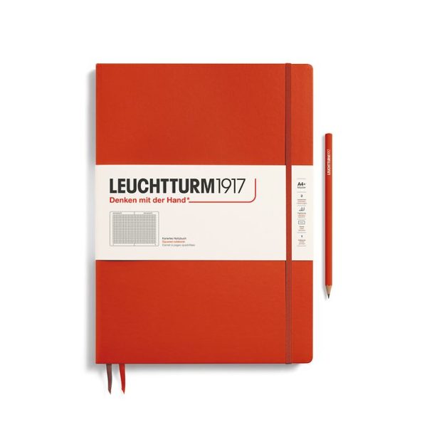 Leuchtturm A4+ Slim Fox Red Squared