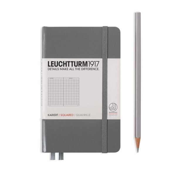 Leuchtturm A6 Anthracite Squares