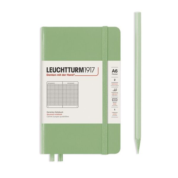 Leuchtturm A6 Sage Squares
