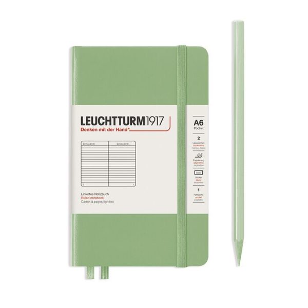 Leuchtturm A6 Sage Ruled