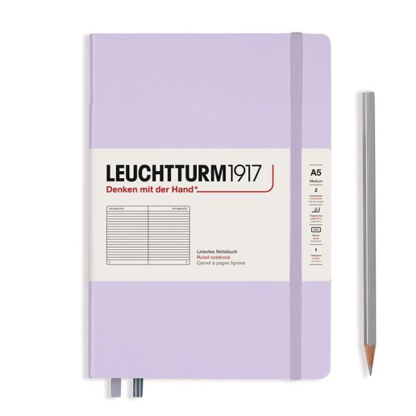 Leuchtturm A5 Notebook Lilac Ruled