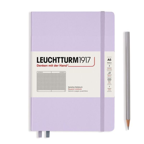 Leuchtturm A5 Notebook Lilac Squared