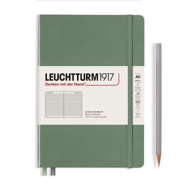 Leuchtturm A5 Notebook Olive Ruled