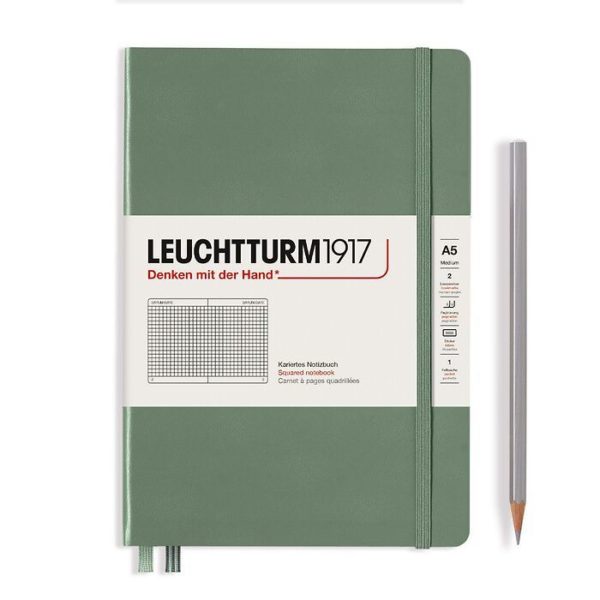 Leuchtturm A5 Notebook Olive Squared