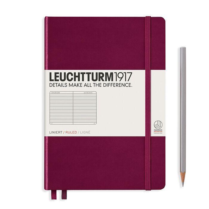Leuchtturm A5 Notebook Port Red Ruled