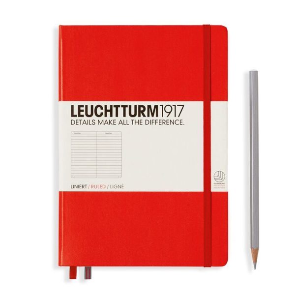 Leuchtturm A5 Notebook Red Ruled