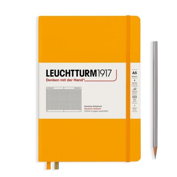 Leuchtturm A5 Notebook Rising Sun Squared