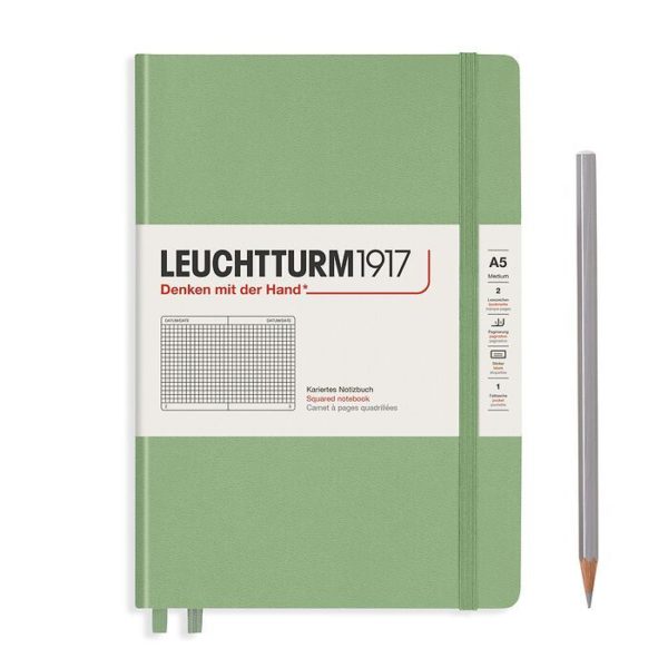 Leuchtturm A5 Notebook Sage Squared