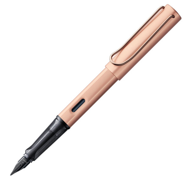 Lamy LX Rose Gold Fountain Pen Open