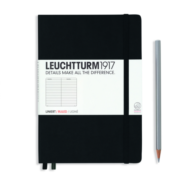 Leuchtturm A5 Notebook Black Ruled