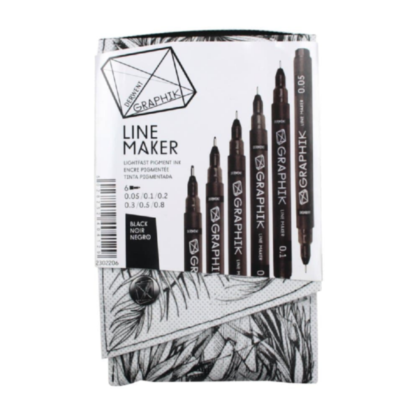 Black Line Maker 6 Pen Set