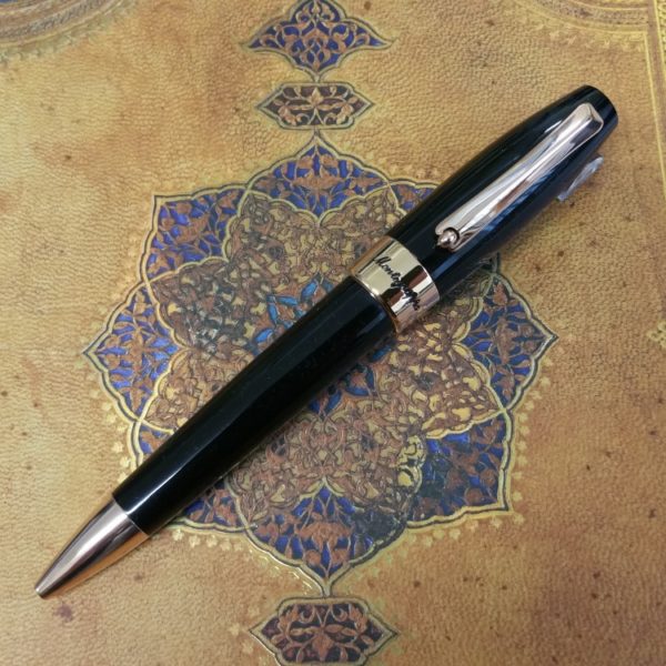 Montegrappa Fortuna Rose Gold Black Ballpoint Pen-9237