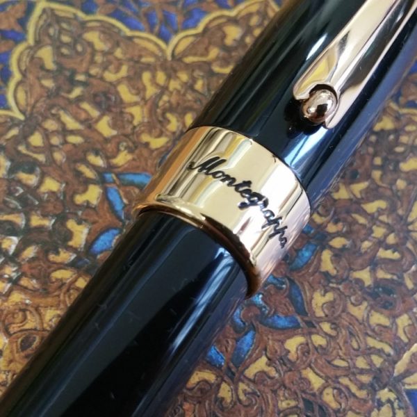 Montegrappa Fortuna Rose Gold Black Ballpoint Pen-9240