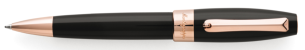 Montegrappa Fortuna Rose Gold Black Ballpoint Pen-0