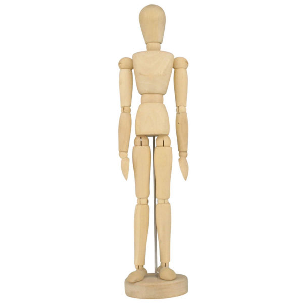 12" Wooden Manikin