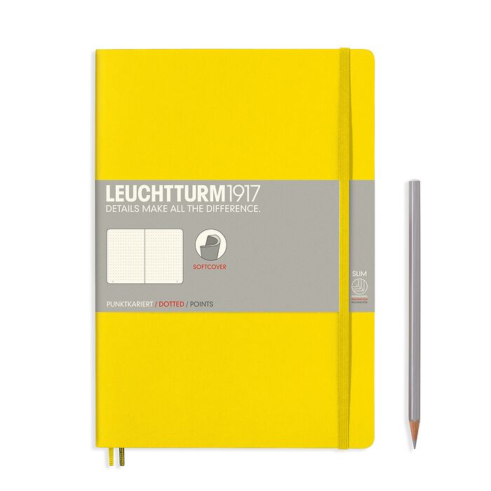 Ice Blue - 123 Numbered Pages LEUCHTTURM1917 Composition B5 Ruled Softcover Notebook 