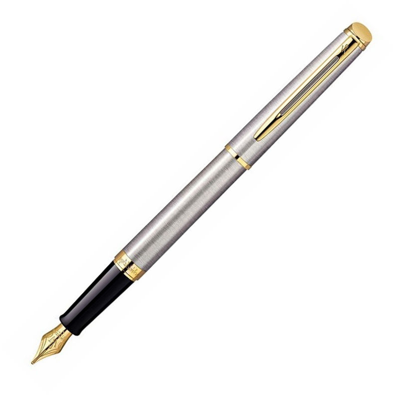 WATERMAN HEMISPHERE STAINLESS STEEL FOUNTAIN PEN GT