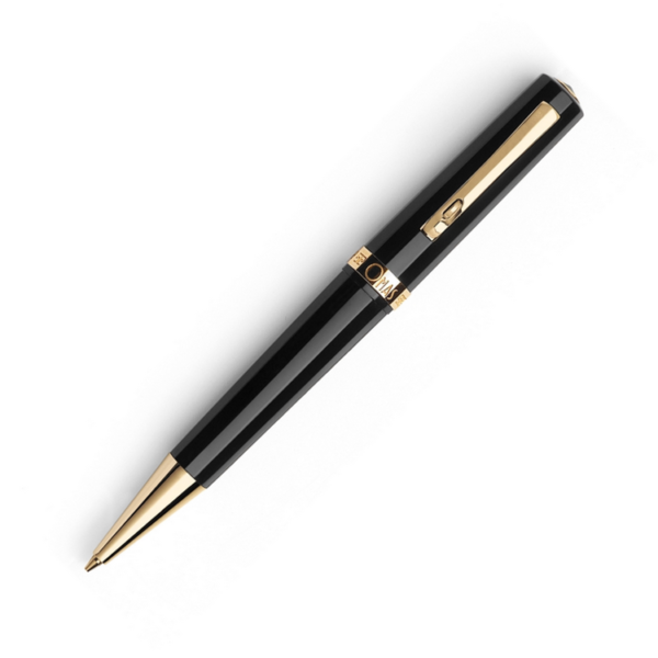 Arte Italiana Black [Gold Trim] Ballpoint Pen