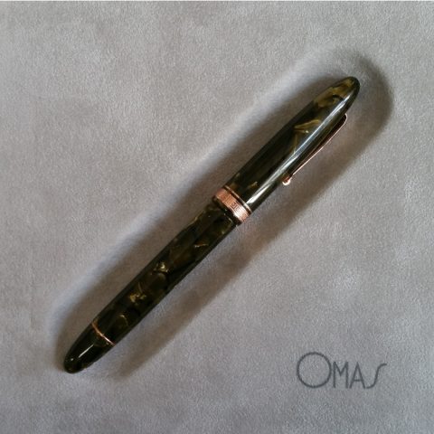 Stylo Roller OMAS Ogiva En Celluloïde Bleu - Prestige, Collection - Occasion En Très Bon état