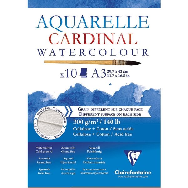 Clairefontaine Aquarelle Cardinal Watercolour Pads-0