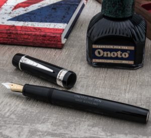 Onoto Magna Plunger-Filler Black Fountain Pen-0