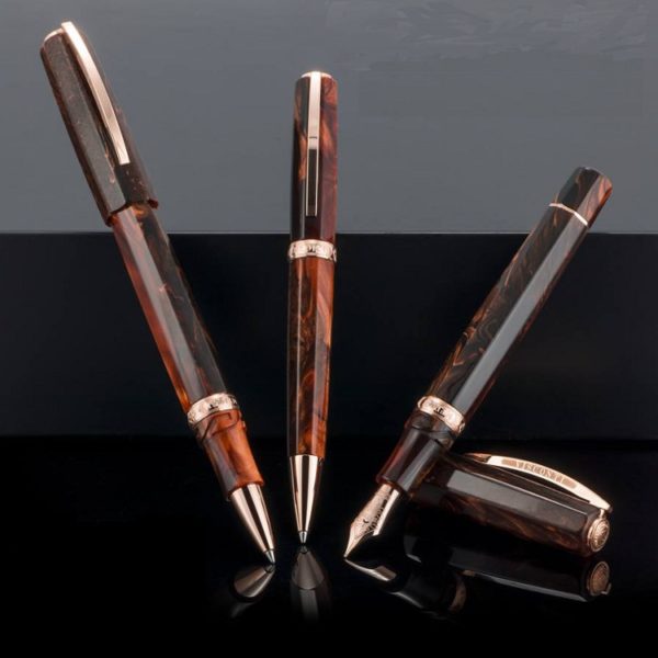 Visconti Medici Rose Gold Oversized Fountain Pen-10241