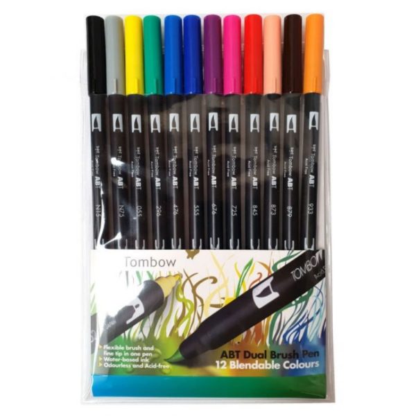 TOMBOW ABT Dual Brush 12 Pen Set -0