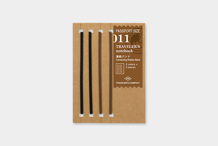 Traveler's 011 Connecting Rubber Band Passport Refill Cover