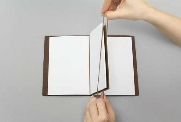 Traveler's 011 Connecting Rubber Band Passport Refill Example