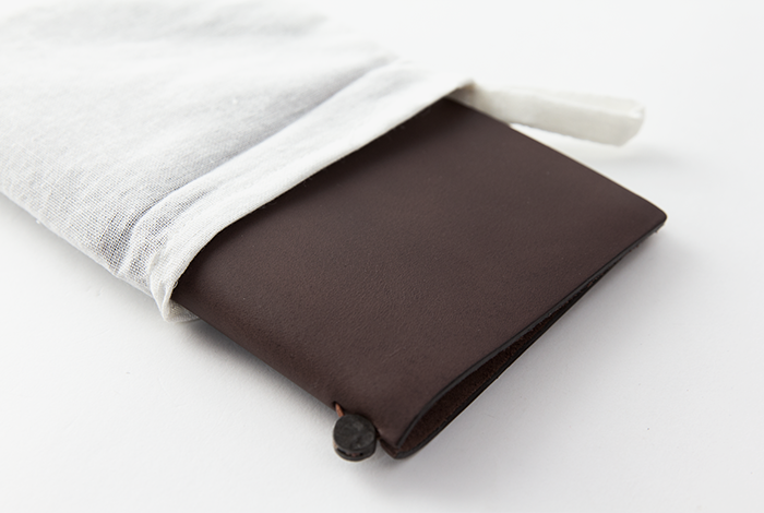 TRAVELER’S Notebook Brown Regular Size Cotton Bag