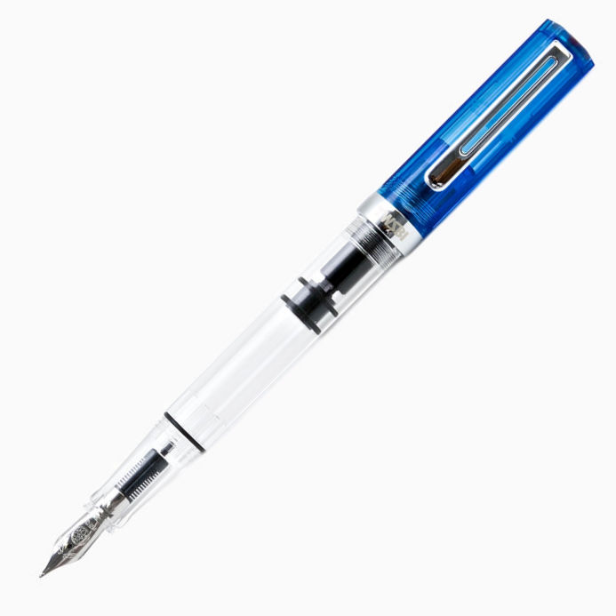 TWSBI ECO Transparent Blue Fountain Pen Open