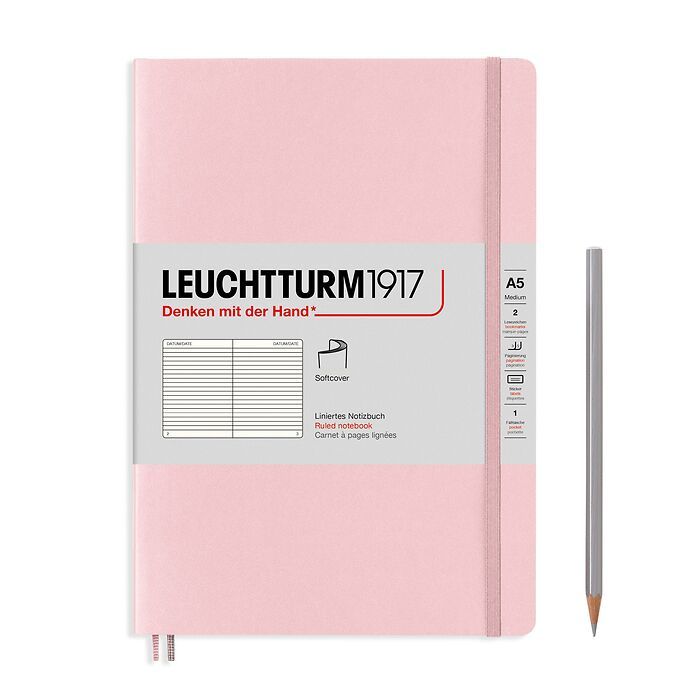 Leuchtturm 1917 A5 Softcover Notebook Powder Ruled