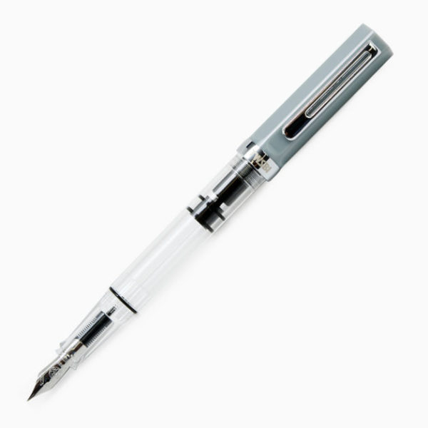TWSBI ECO Cement Grey Fountain Pen Open