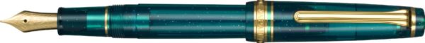 nebula blue green fountain pen