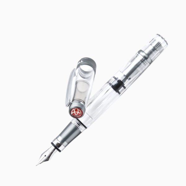TWSBI 580 ALR Nickel Grey Fountain Pen Open