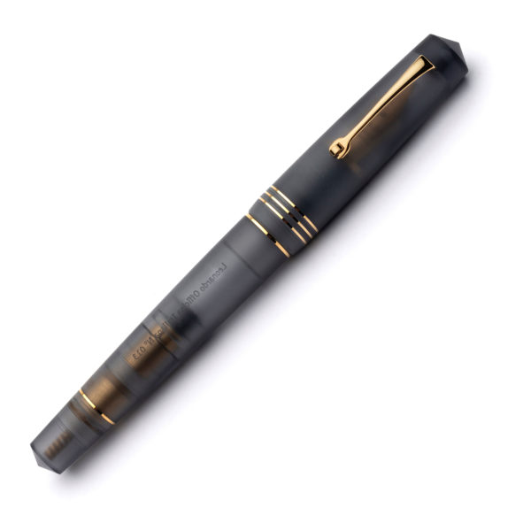 Leonardo Pura Anthracite Gold Trim Fountain Pen